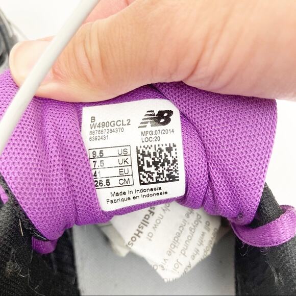 New Balance Running Course Black Purple Sneakers Sz 9.5 - Picture 6 of 9